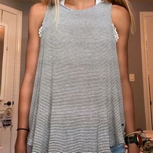 American Eagle Striped Tank Top